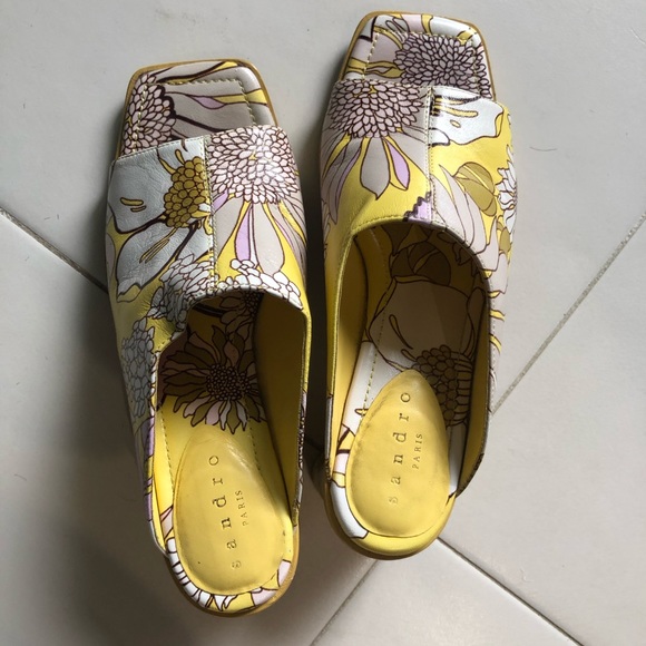 Sandro paris slides shoes sandals mules 36.5 - Picture 2 of 4
